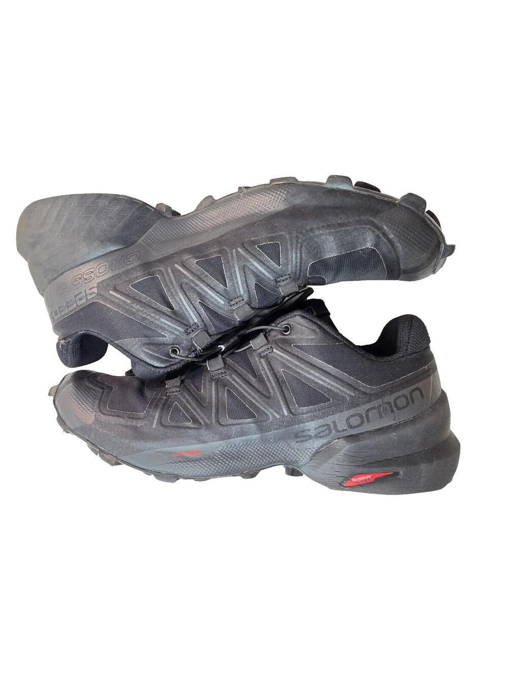 Salomon Speedcross 5 Forces Black Trail Running Shoes Womens Size 9.5